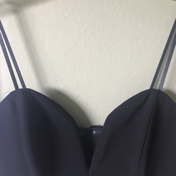 Amanda Uprichard women’s Sweetheart Neck Black Romper Size 4 - Picture 9 of 11